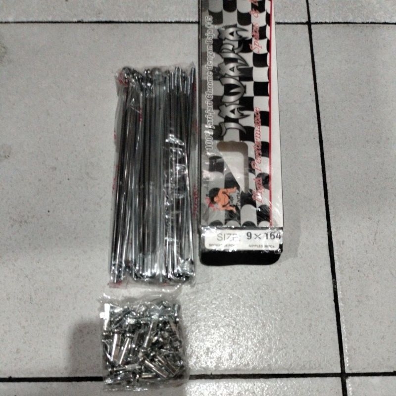 jari jari size 9×164 tromol belakang rxk , scorpio / jari jari tromol depan fizr , jupiter , vega ja