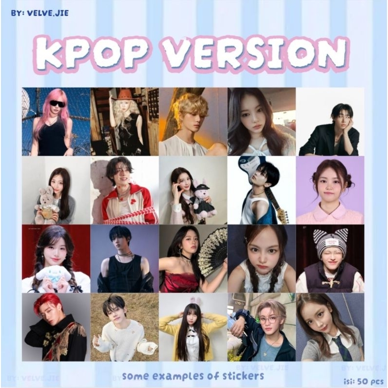 

Mail stickers kpop version | stiker kpop h2h,enhypen,aespa dll | isi 50 pcs | for mail,freebies,deco jurnal