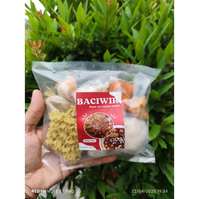 

BACIWIR ( bakso Aci ayam suir ) 130 gr