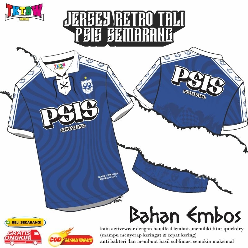 JERSEY SUPORTER ( PSIS SEMARANG ) RETRO TALI