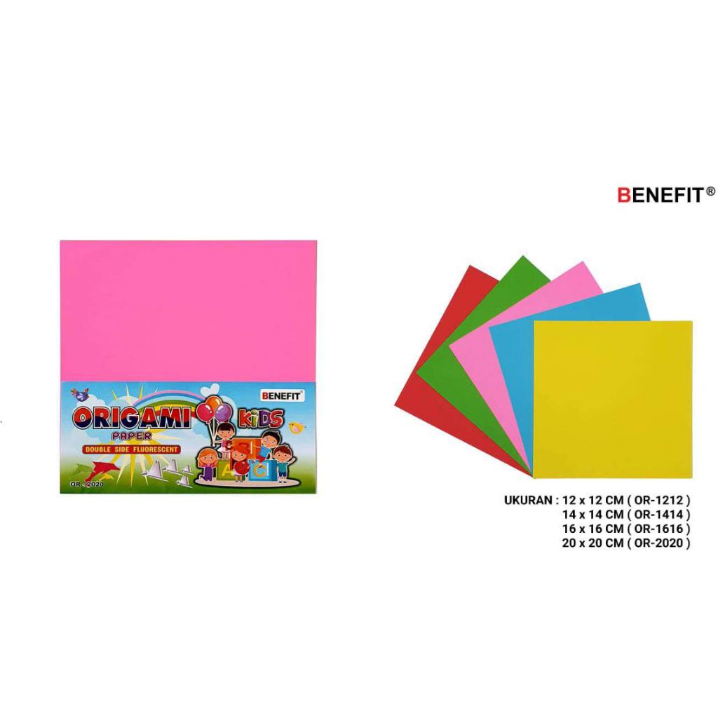 

10 SET Kertas Lipat OR 16x16 BENEFIT