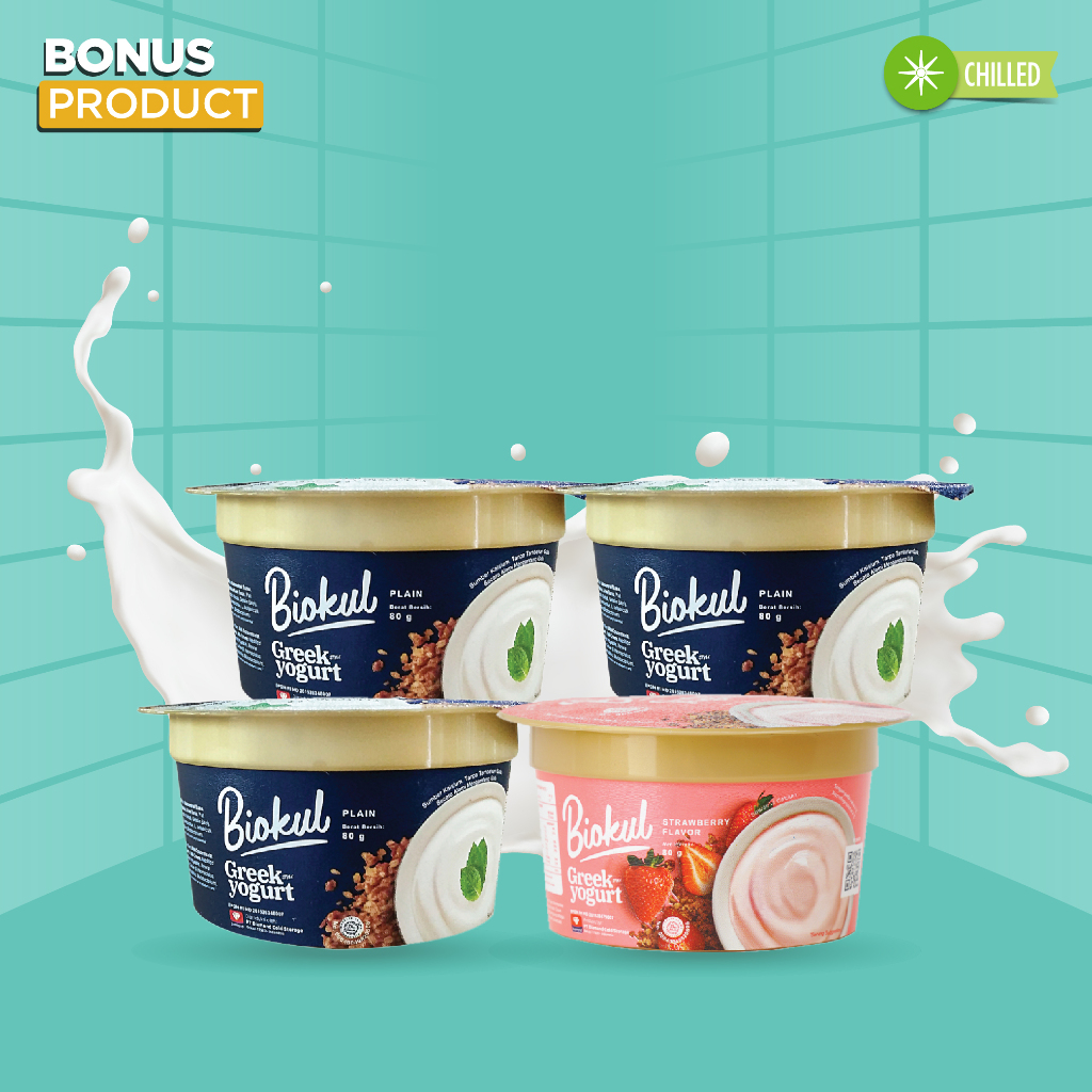 

BUY 3 BIOKUL GREEK PLAIN 80 GR FREE 1 BIOKUL GREEK STRAWBERRY 80 GR
