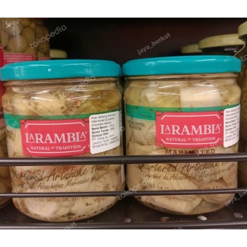 

la rambla marinated quartered artichoke hearts 415gr