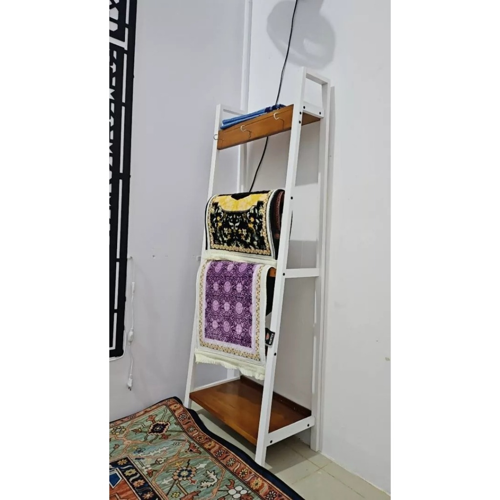 Rak Sajadah Mukena Minimalis Kayu Eatetik