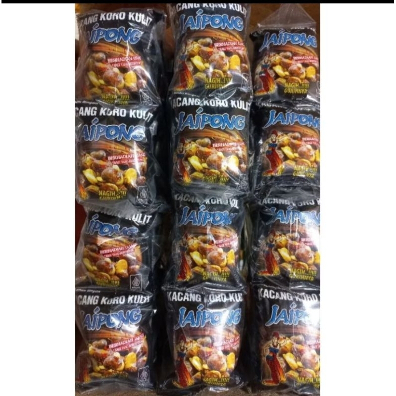 

1 dus jaipong koro kulit snack isi 10 pack,1 pack 10 pcs