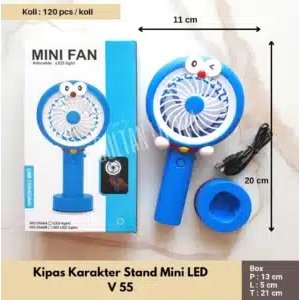 Kipas Karakter Doraemon / Hellokitty Stand Mini - Kipas Tangan - Kipas Mini