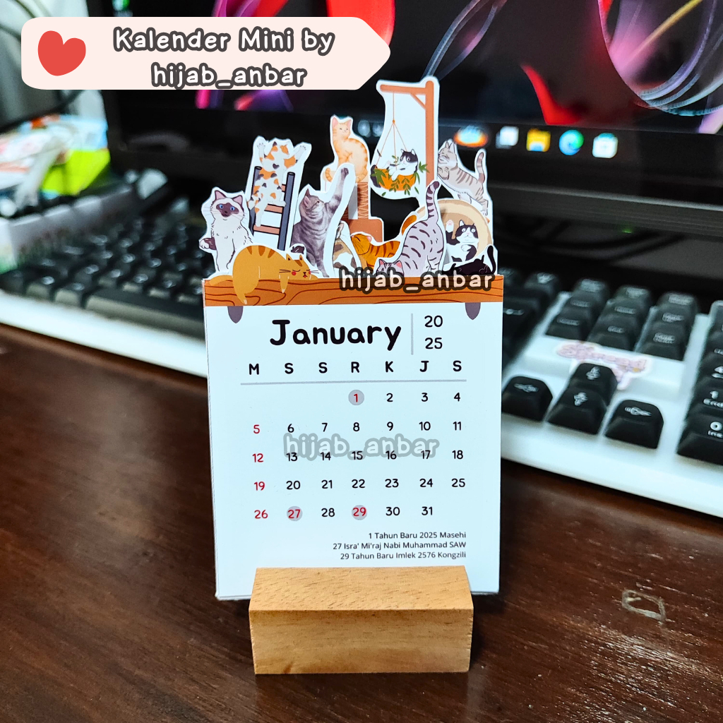 

Kalender Meja Mini - Kalender Mini 2025 Lengkap Terlaris Termurah Bahan Tebal Kalender Aesthetic
