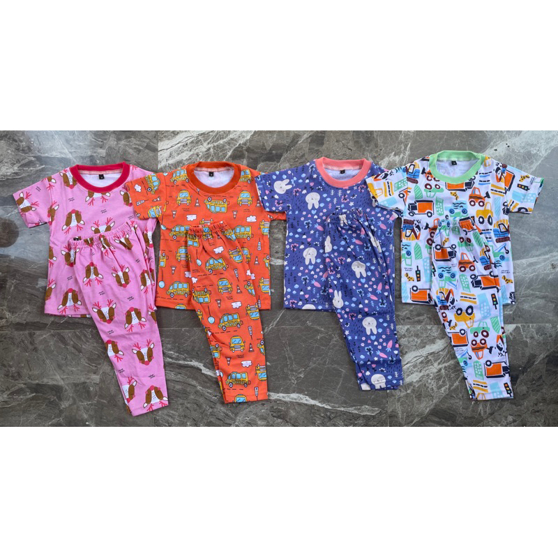 SETELAN ANAK SISA KAIN PABRIK - BAHAN VELVET JUNIOR - MOTIF TERBARU