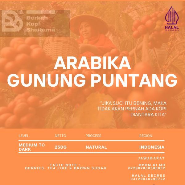 

Arabika Gunung Puntang / Biji Kopi / Roast Bean Coffee
