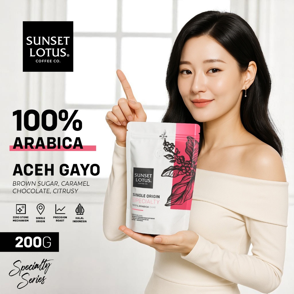 

Sunset Lotus Biji Kopi Full Arabika Gayo Specialty 200gr