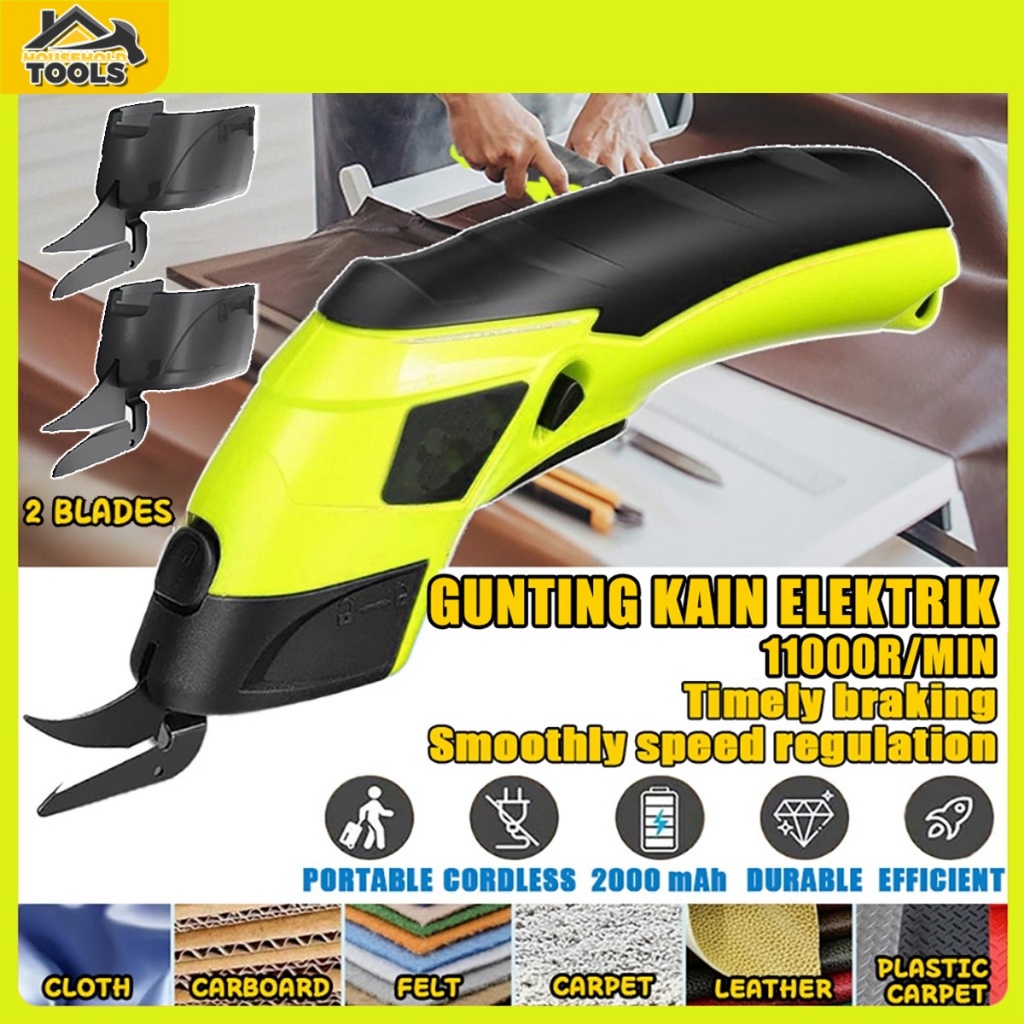 

Gunting Kain Elektrik Portable Gunting Listrik Kain Multifungsi Tanpa Kabel Alat Pemotong Multifungsi Cutting Machine Electric