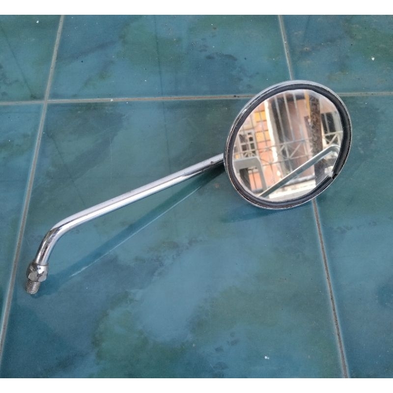 Spion kanan honda cb 200 tua drat 14 kaca spion kanan honda cb 125 classic drat 14 original