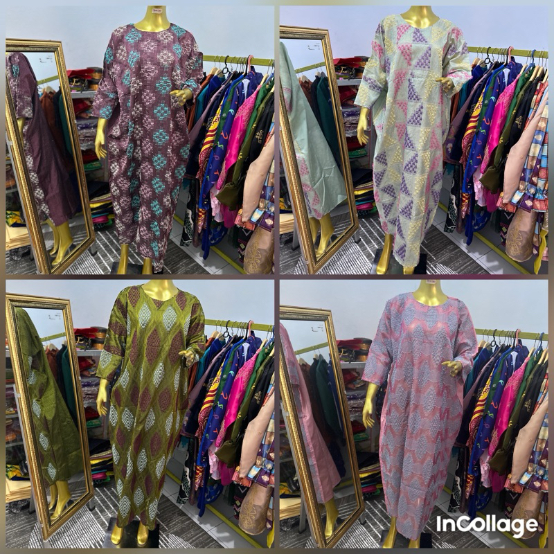 Kaftan tenun SuteraBulu