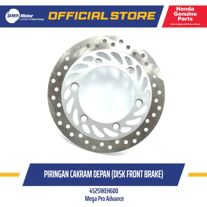 45251KEH600 - Piringan Cakram Rem Depan (Disk Disc Front Brake) - HONDA Mega Pro Advance (45251-KEH-