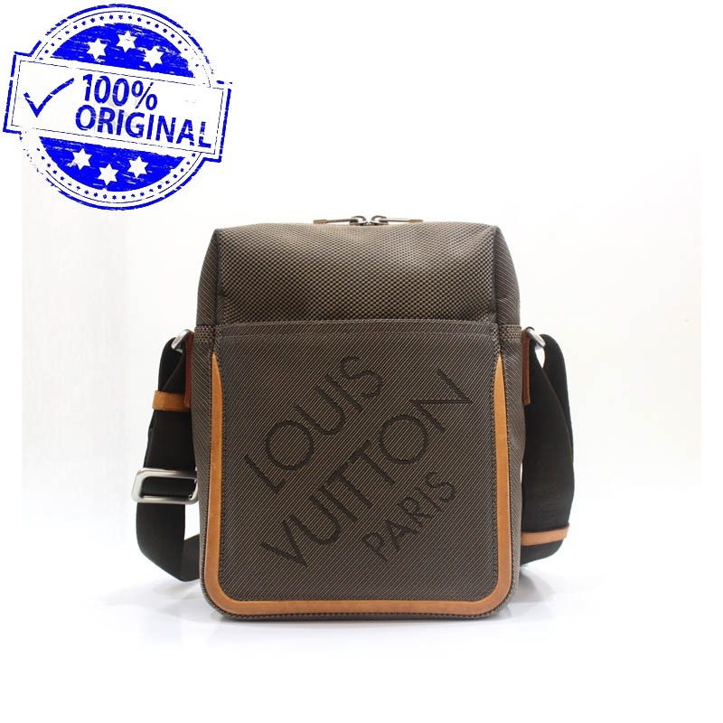 Preloved Louis Vuitton LV Damier Geant Citadin Messenger Bag 2004