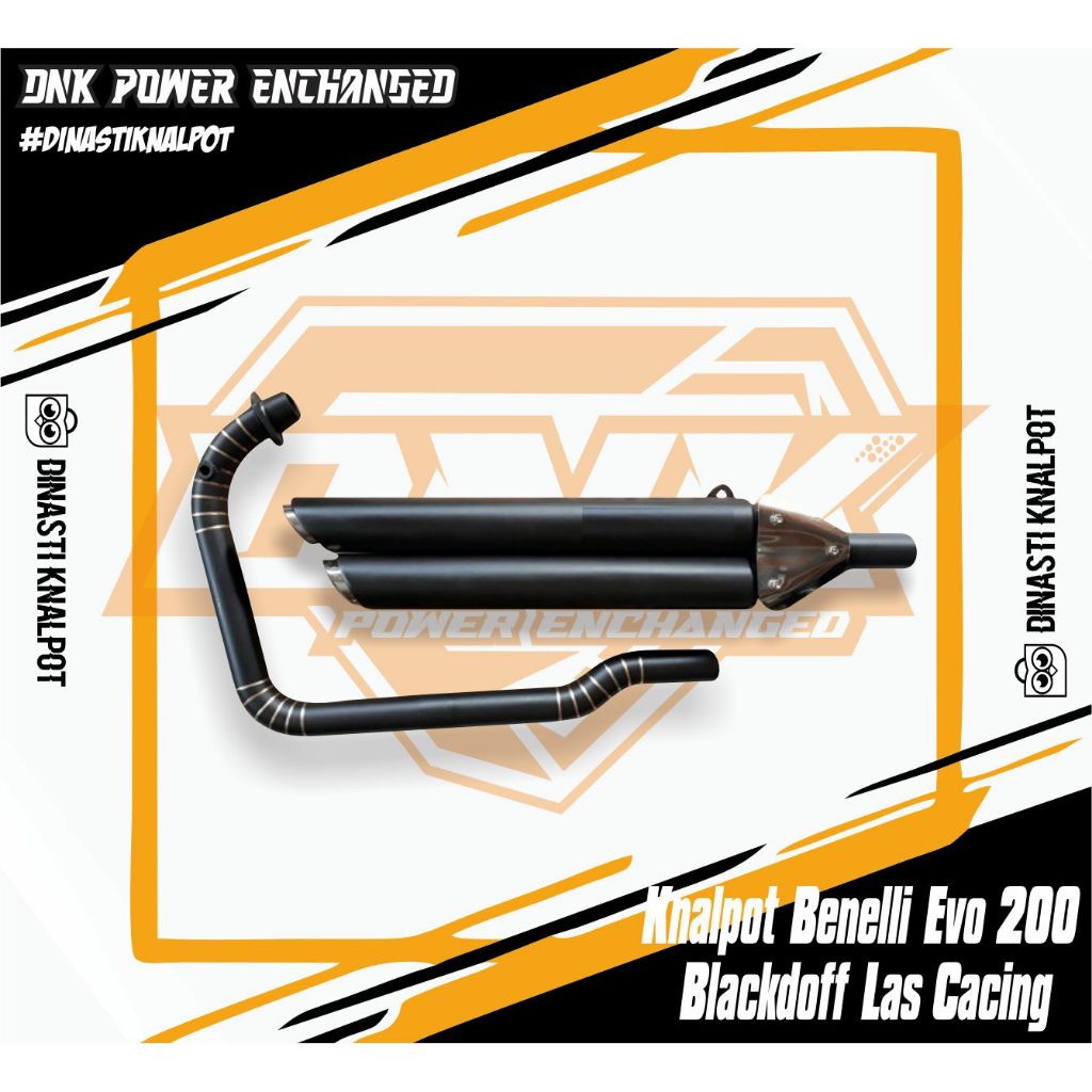 Knalpot Benelli Motobi Evo Efi 200 & Benelli 152 Stainless