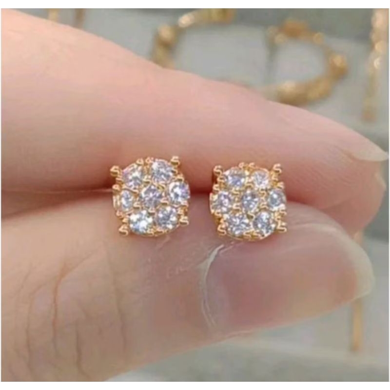 Anting Tusuk pentol titanium/Anting giwang Gold