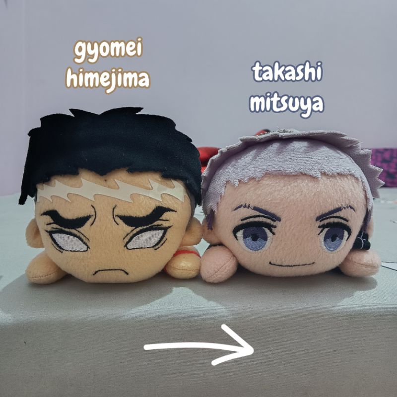 Plush Anime Nesoberi Ori | Gyomei Himejima, Demon Slayer | Takashi Mitsuya, Tokyo Revengers