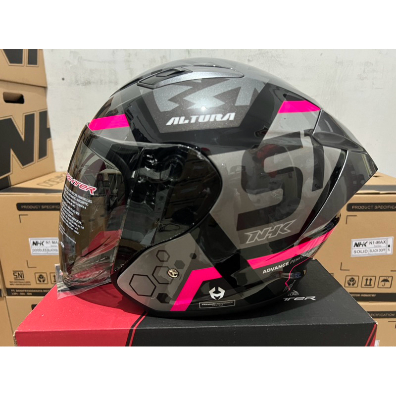 NHK R1 ELITE ALTURA BLACK SILVER PINK