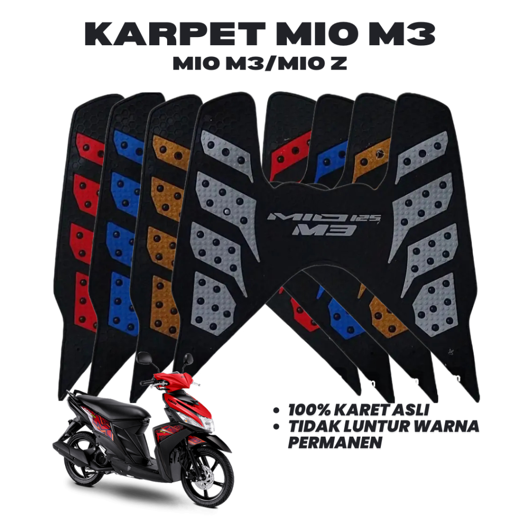 karpet motor mio m3 / pijakan kaki motor yamaha mio m3