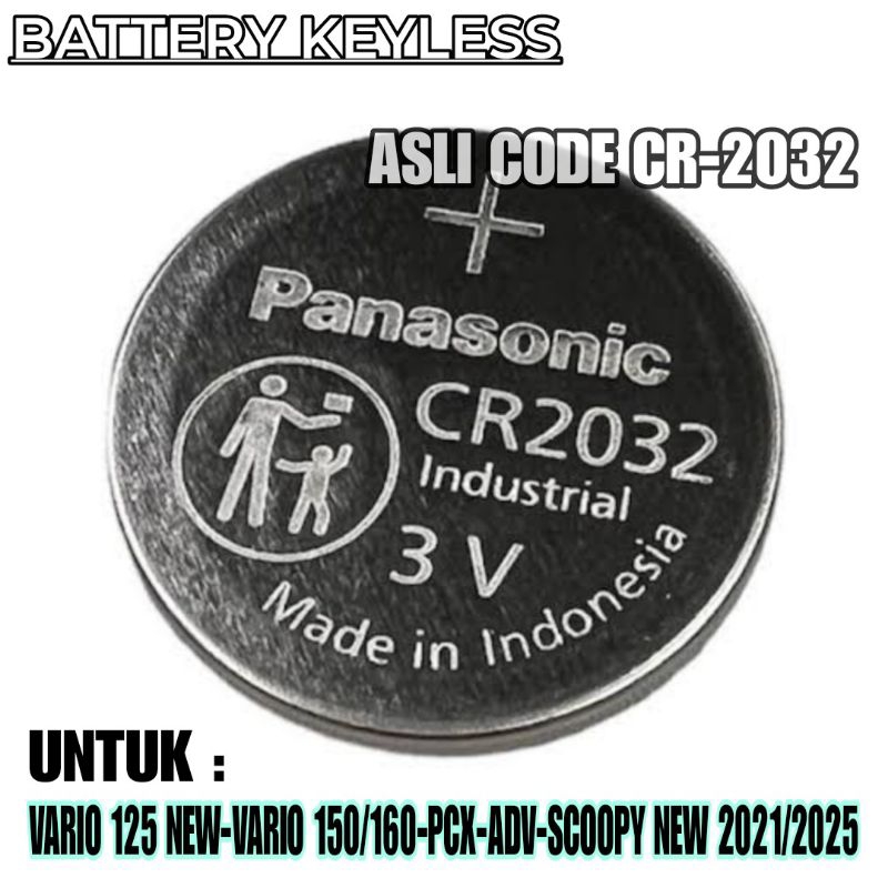 BATERAI REMOT KEYLESS HONDA VARIO PCX ADV SCOOPY NEW CR-2032