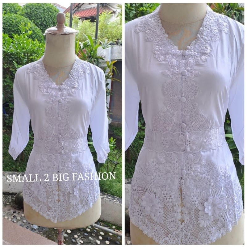 kebaya putih / kebaya bigsize / kebaya payet / kebaya kartini / atasan kebaya encim / kebaya besar