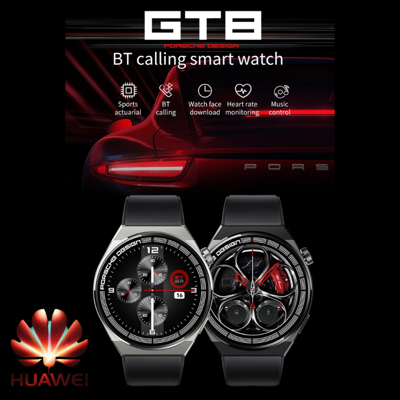 Huawei GT8 Smartwatch | Heart rate and blood oxygen monitoring | Calculator | Custom wallpaper | Men