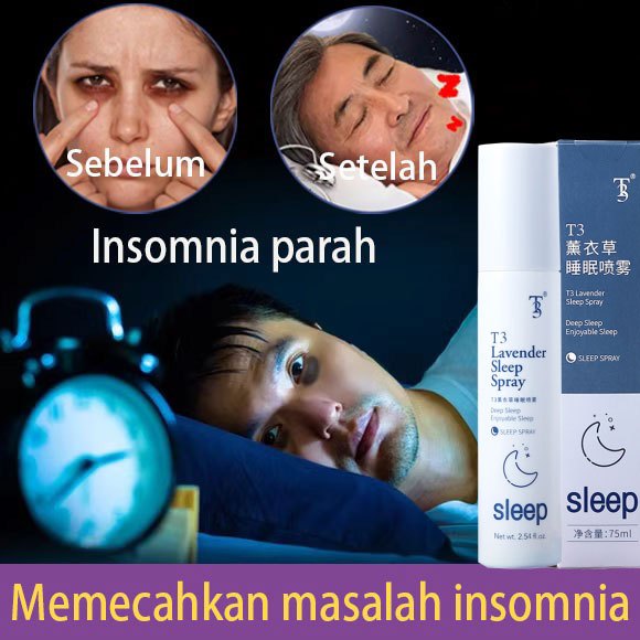 [100% Ori] Sleep Spray Obat Lelap Obat Susah Tidur Insomnia Obat Tidur Nyenyak Spray tidur