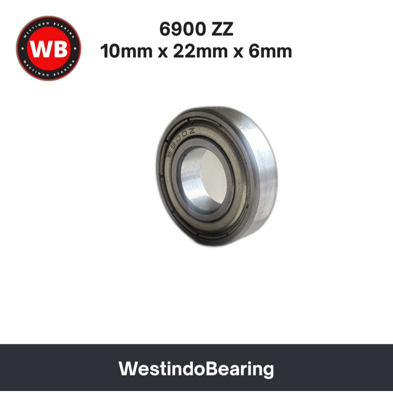 Bearing Kipas Angin 6900 ZZ Laher Laker Lahar 6900Z 6900ZZ 10x22x6mm