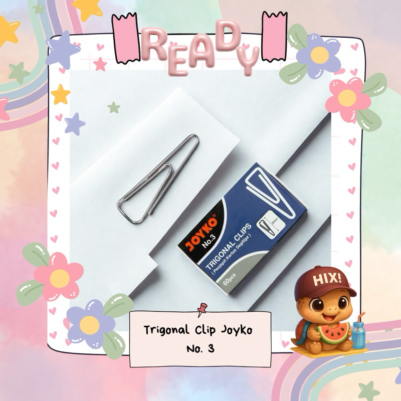 

Ready Paper clip Joyko Trigonal Clip Best Seller Klip Kertas Perlengkapan Kantor
