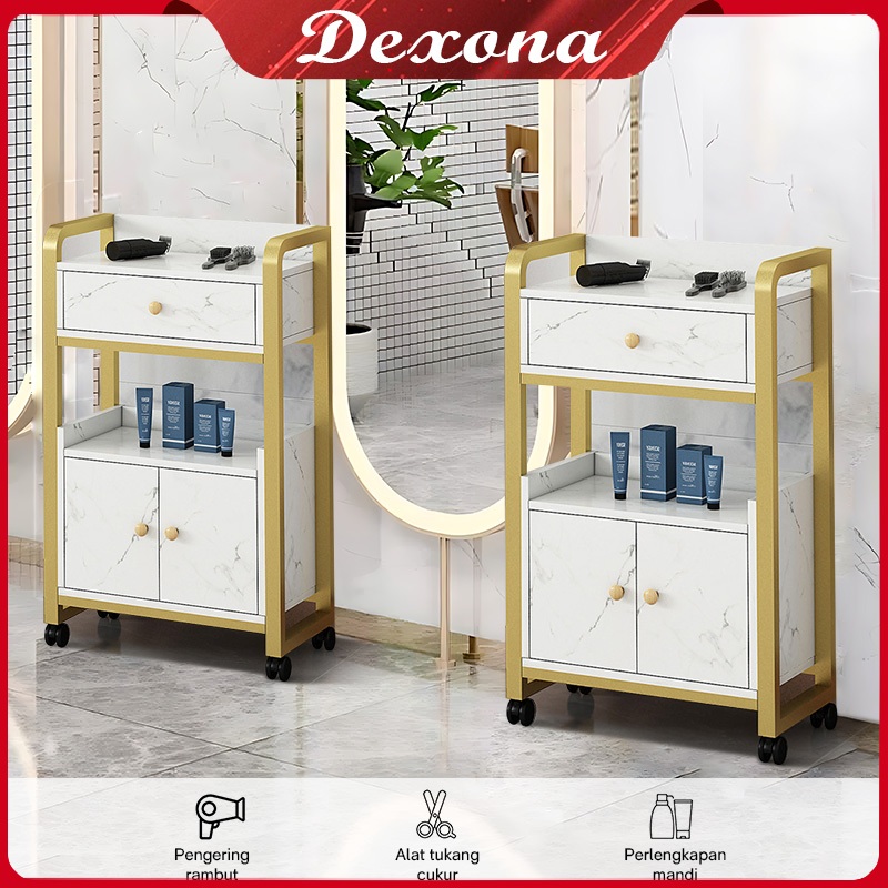 ⭐Garansi 3 Tahun⭐Rak Pangkas Rambut Kabinet salon rambut Widen | Meja Barbershop Meja Barber Rak Sus