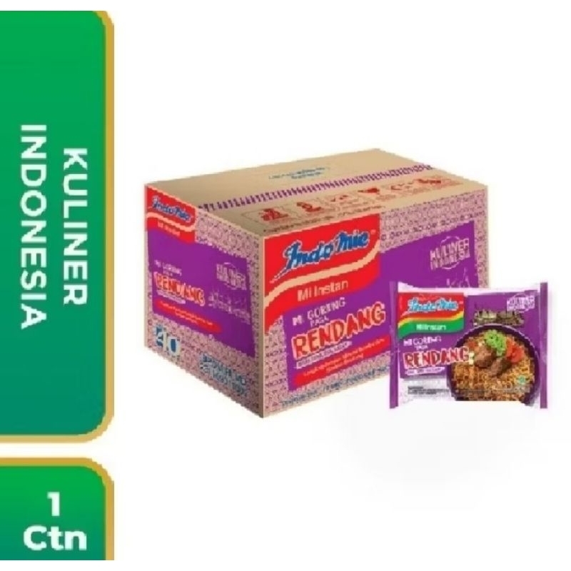 

Indomie Goreng Rendang Karton Isi 40 Bungkus – Mi Instan Rasa Rendang Pedas Gurih