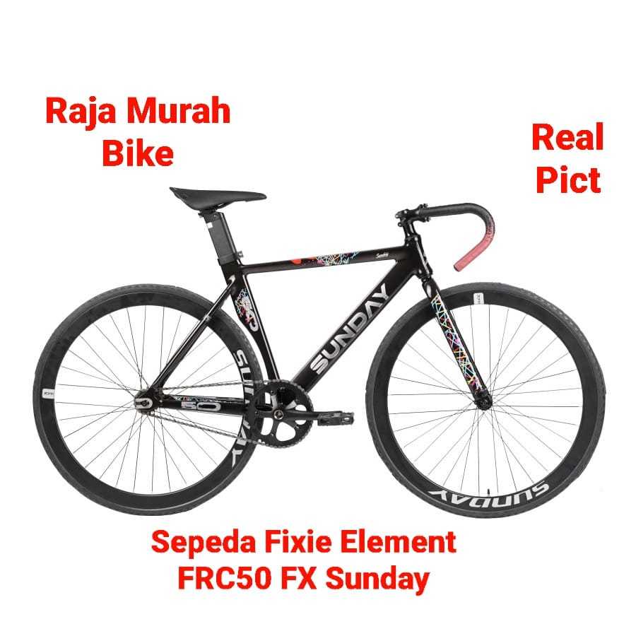 Sepeda Fixie Element Sunday Frame Skid Alloy Rem Doltrap Sepeda Fixie FRC50 FX Sunday Element