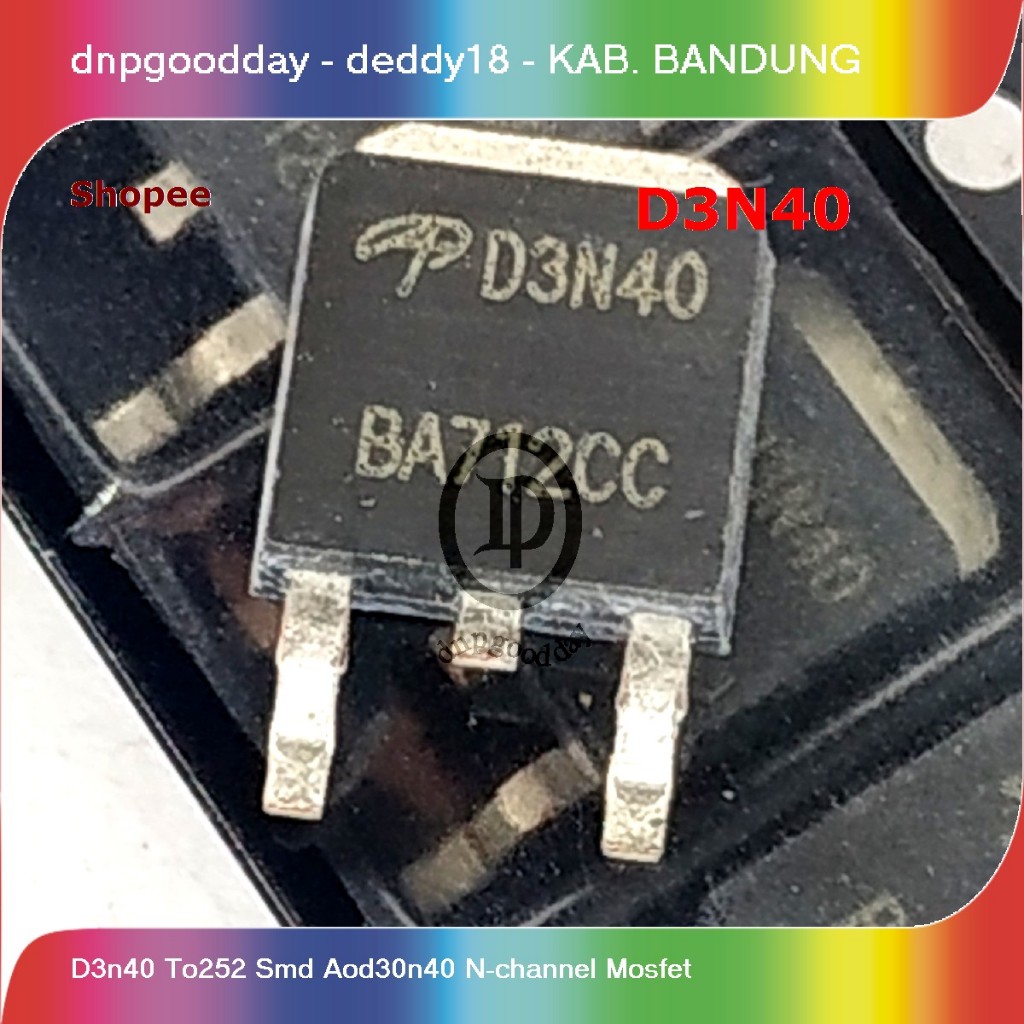 d3n40 to252 smd aod30n40 n-channel mosfet