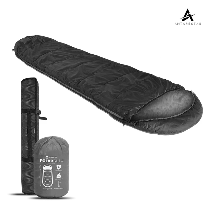 ANTARESTAR Official - Sleeping Bag Polar Bulu Plus Matras Camping Outdoor