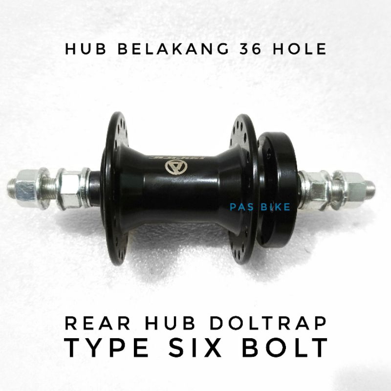 Rear Hub Doltrap Fixie Model Six Bolt 36 Hole