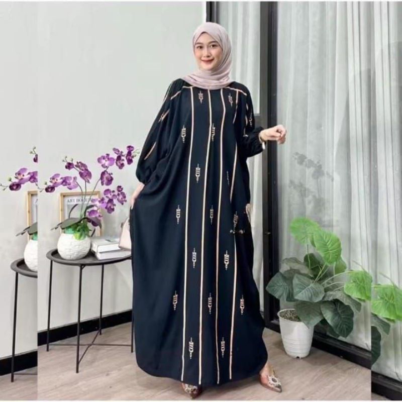NEW GAMIS ABAYA KAFTAN JUMBO PREMIUM MODEL KEKINIAN, ADEM & MURAH, BUSUI FRIENDLY, COCOK UNTUK SEMUA