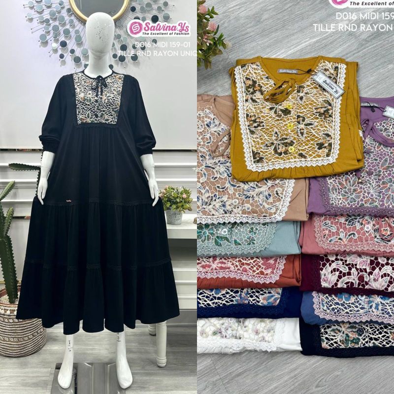 MIDI dress Salvina ys katun viscos armany