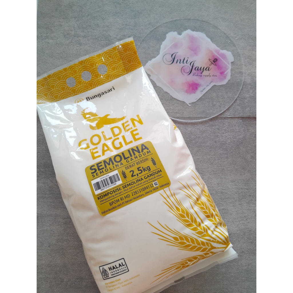 BUNGASARI GOLDEN EAGLE SEMOLINA TEPUNG GANDUM/TEPUNG GANDUM HALUS 2,5 KG