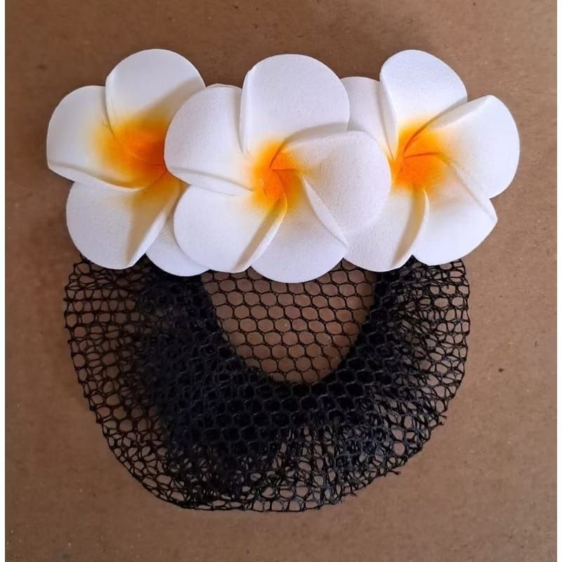 JEPIT JARING BUNGA KAMBOJA||JEPIT HAIRNET KAMBOJA BALI