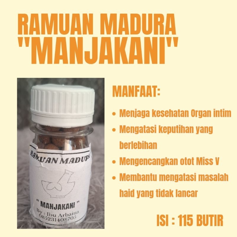 Ramuan madura "MANJAKANI"| Jamu Cocok Untuk Keputihan berlebihan|Jamu Madura Asli Original|Jamu Kewa