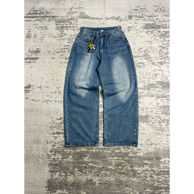 Evis Wash Jeans Baggy Pants