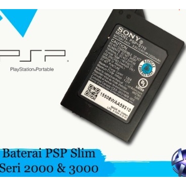 RB BATERAI PSP SLIM TYPE 2000 3000 2006 3006 BATRE