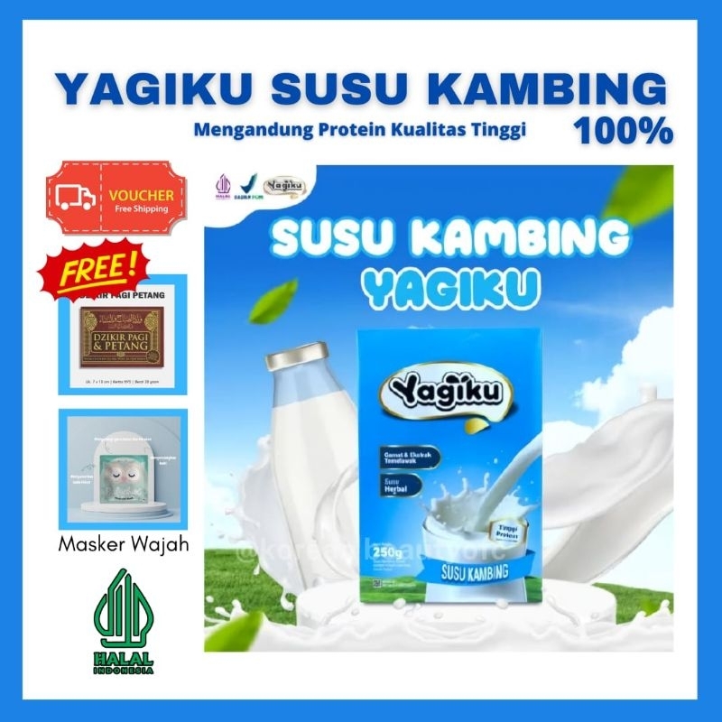 

(FREE HADIAH) YAGIKU SUSU KAMBING ETAWA / MENGUATKAN TULANG DAN SENDI / MENJAGA SISTEM IMUN TUBUH