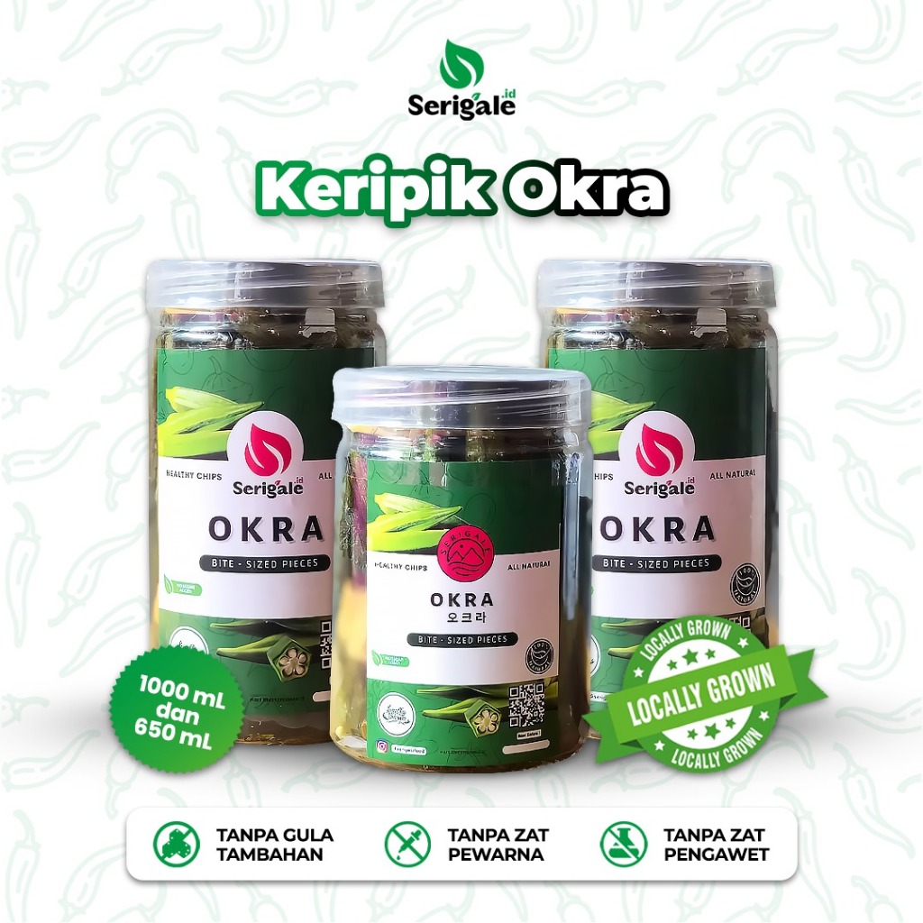 

Serigale Keripik Okra Sehat| Camilan Diet Rendah Lemak | Snack Sayur Crispy Alami Kaya Nutrisi