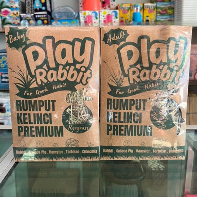 Pakan Kelinci Hay Timothy hay ryegrass baby adult play rabbit