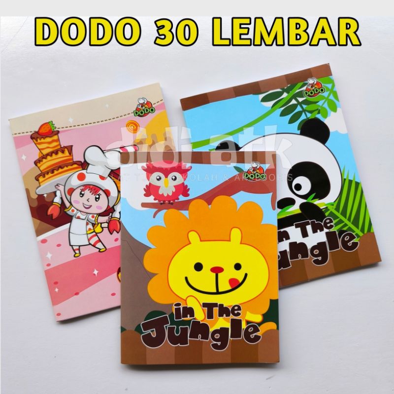 

Buku Tulis Dodo 30 Lembar 1 Pak Isi 10 Pcs - Paper Stationery