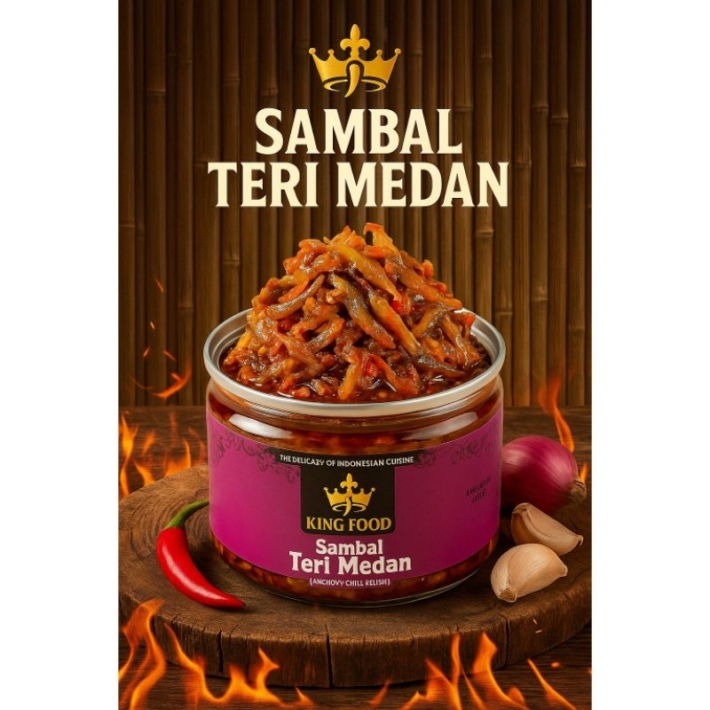 

Sambal Teri Medan King Food – Pedas Gurih, Renyah, Sambal Khas Rumahan Cocok Nasi Hangat!