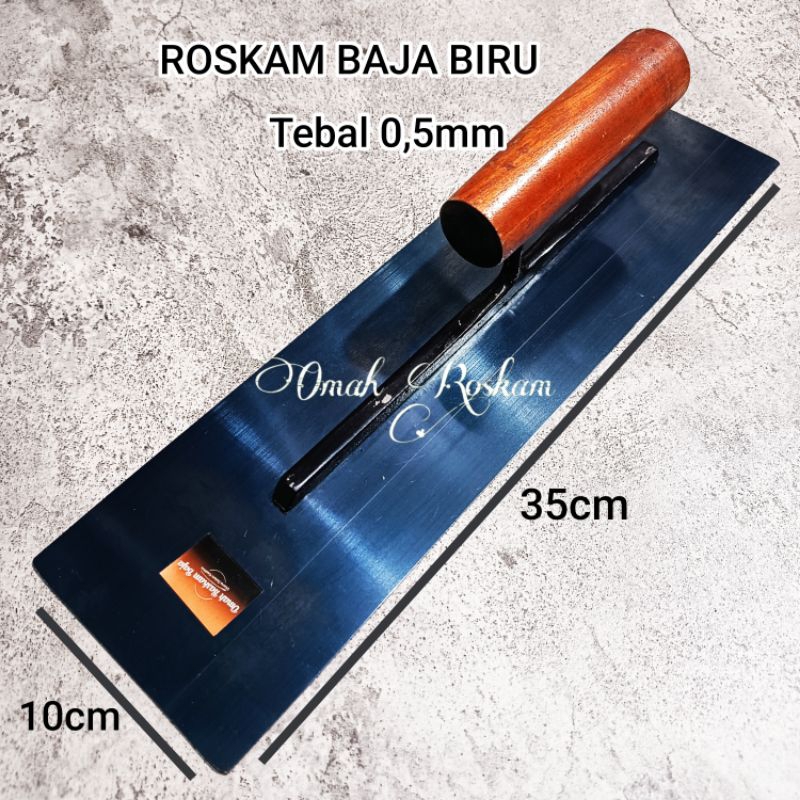 plat baja biru ROSKAM 35CM tebal 05mm