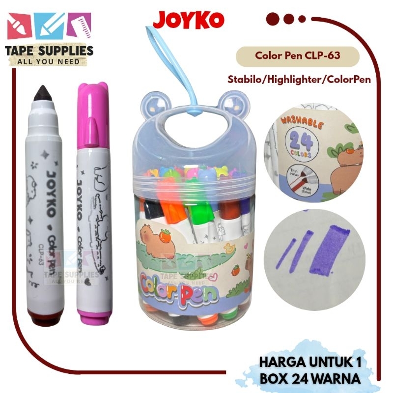 

Color Pen / Stabilo Warna Joyko CLP-63
